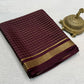Pure mysore silk checked 120 grm thickness saree