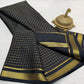 Pure mysore silk checked 120 grm thickness saree