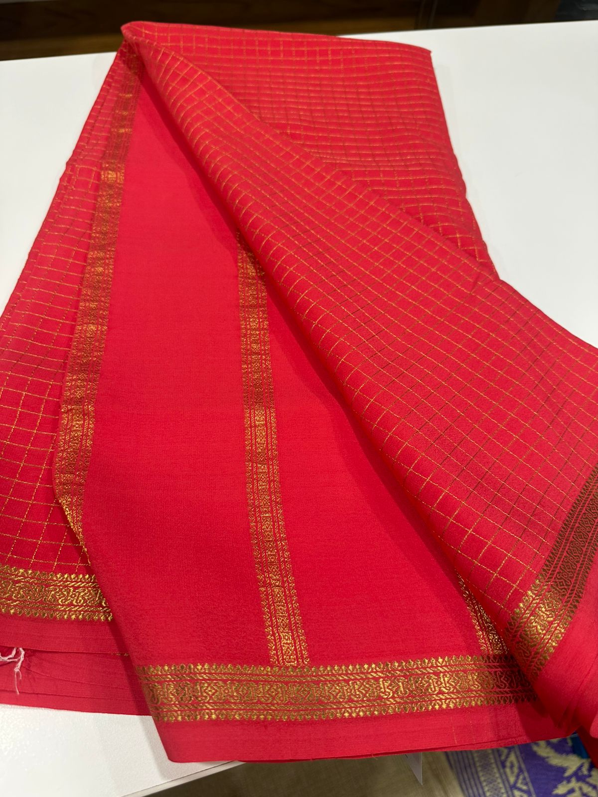 Pure mysore silk 120 grm thickness saree