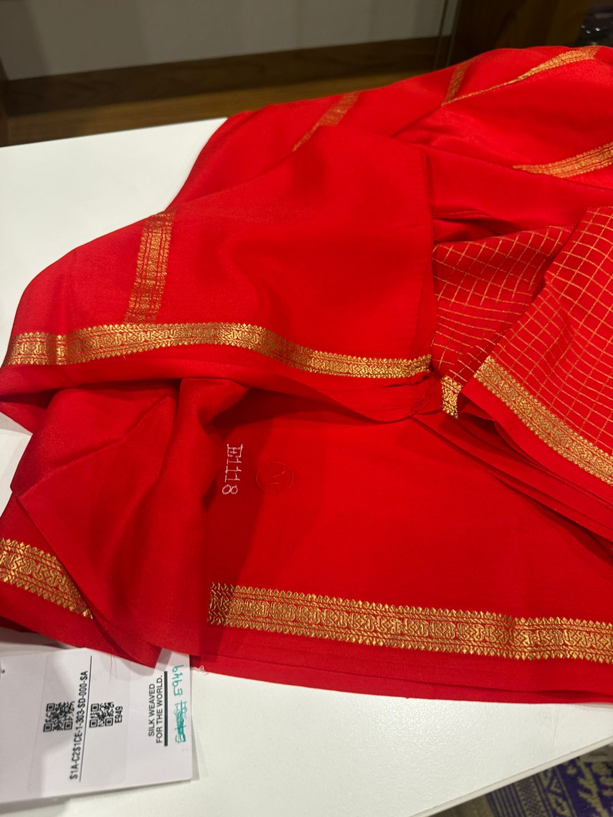 Pure mysore silk 120 grm thickness saree