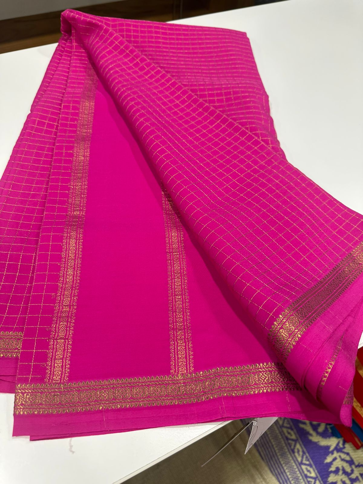 Pure mysore silk 120 grm thickness saree