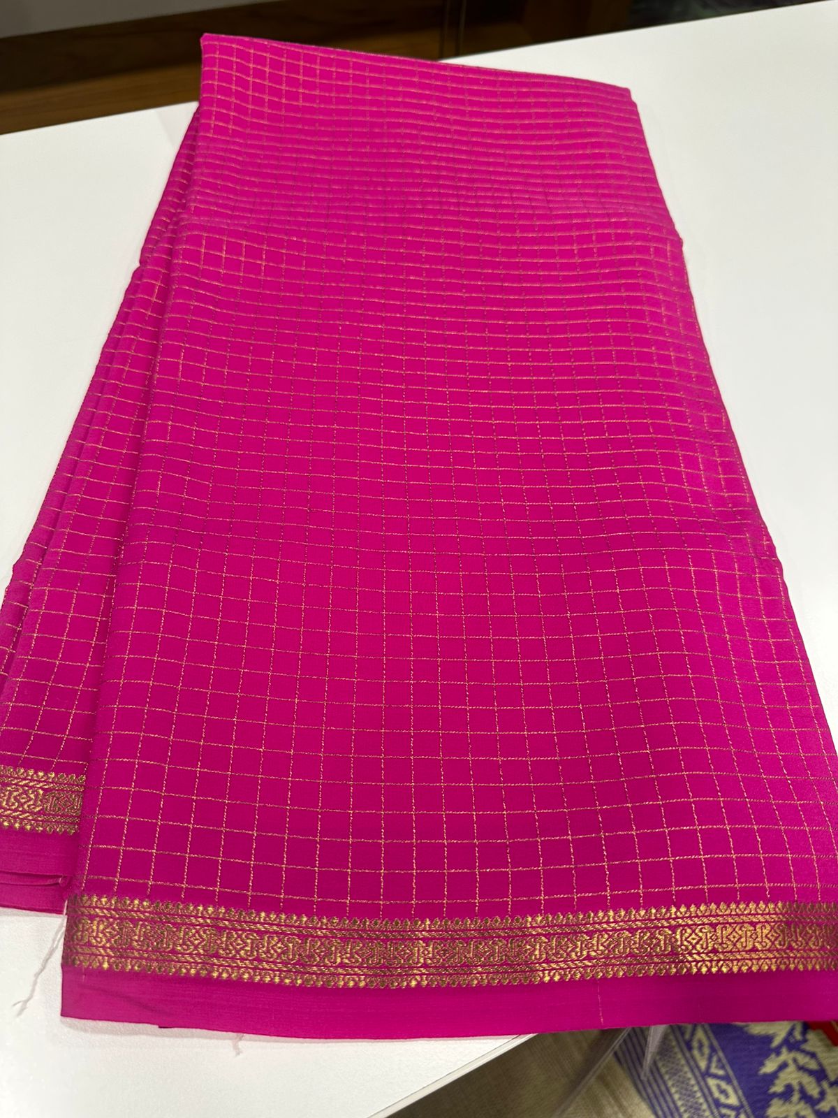 Pure mysore silk 120 grm thickness saree