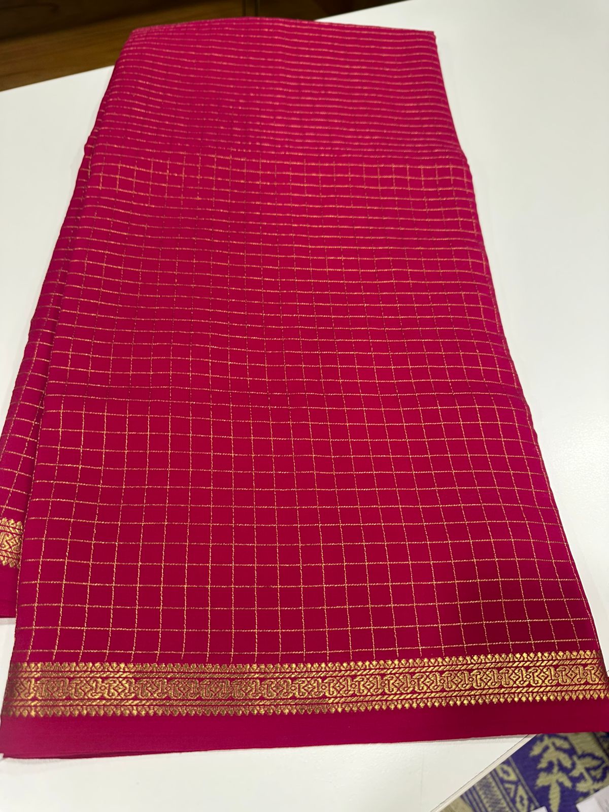 Pure mysore silk 120 grm thickness saree