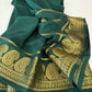 Pure mysore silk mango border 100 grm saree