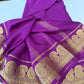 Pure mysore silk mango border 100 grm saree