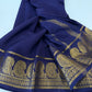 Pure mysore silk mango border 100 grm saree