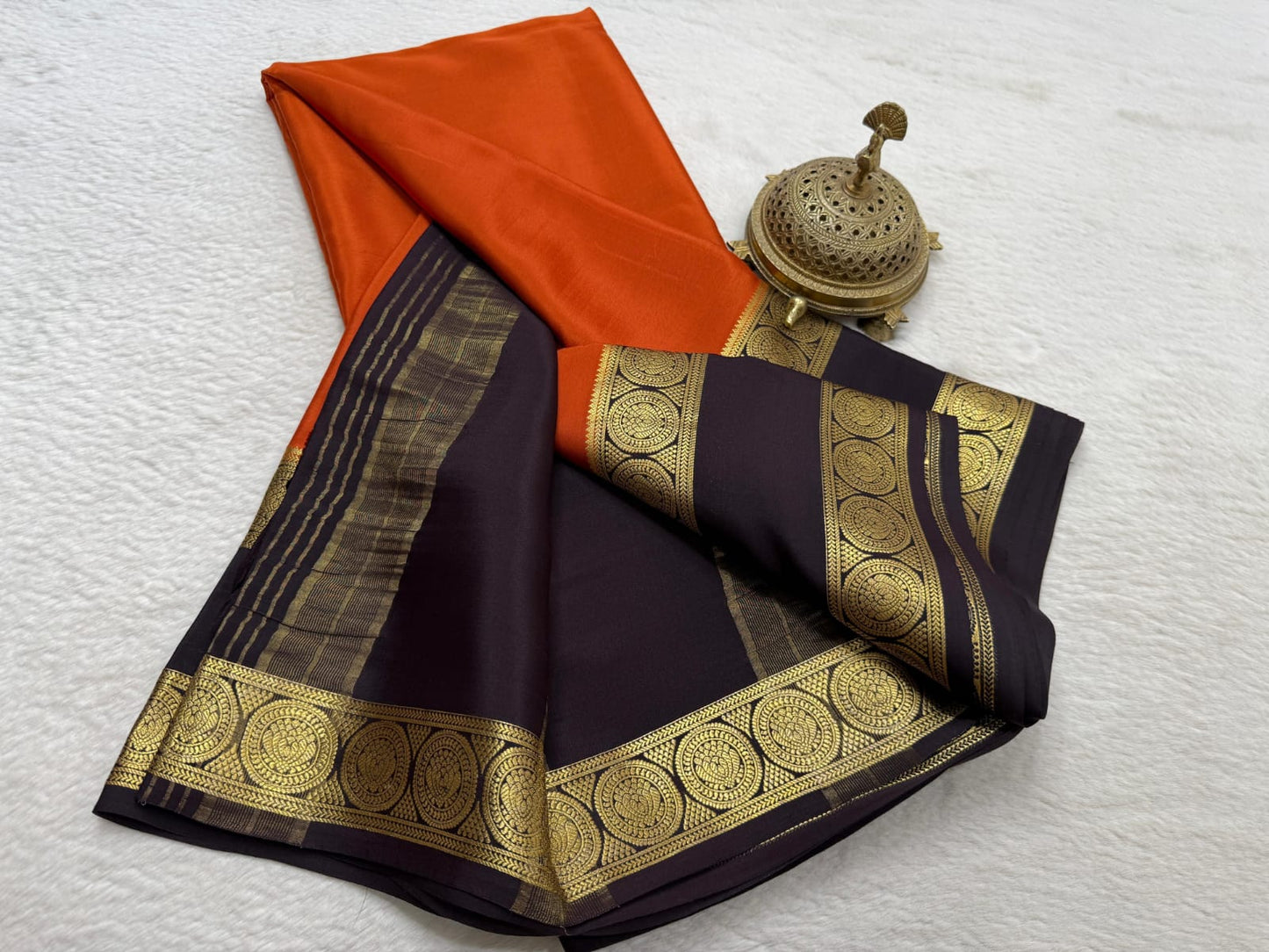 Pure Mysore Silk Ganga Jamuna Saree