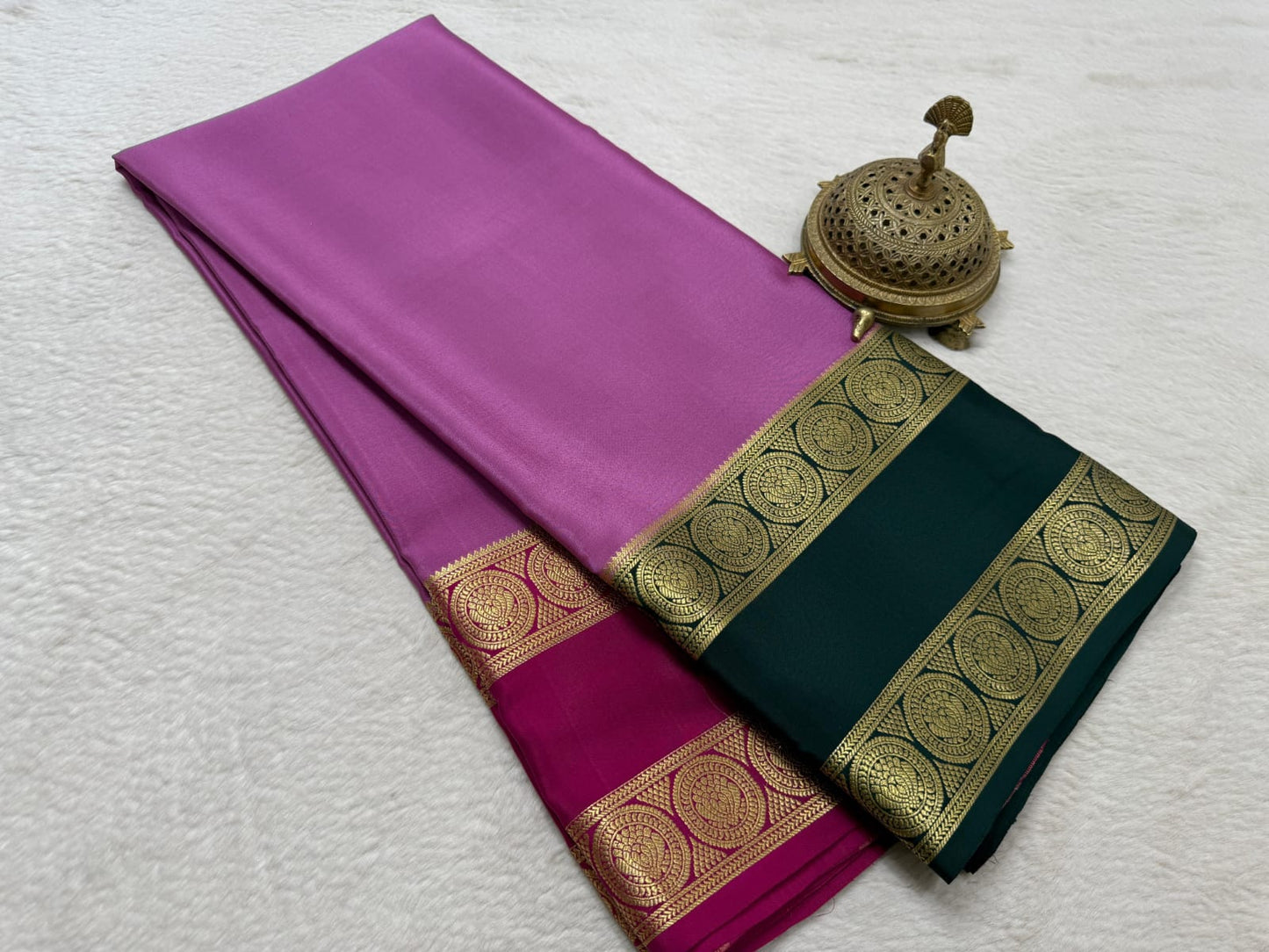 Pure Mysore Silk Ganga Jamuna Saree
