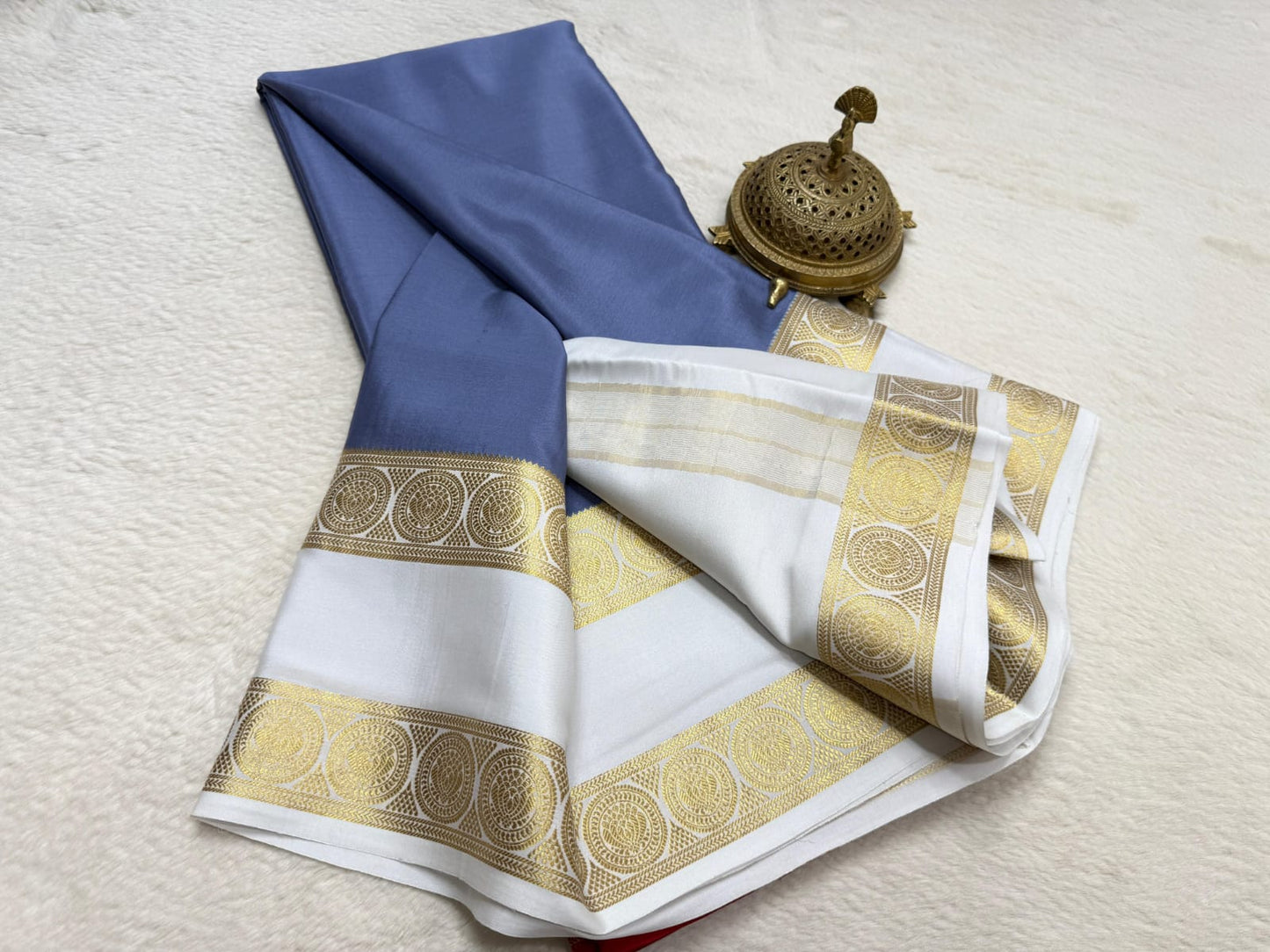 Pure Mysore Silk Ganga Jamuna Saree