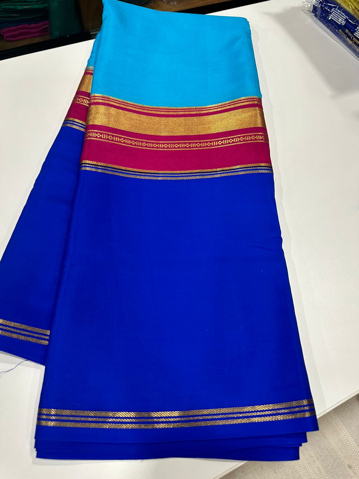 Swasthi KSIC copy Mysore silk with rich... - Naksha designers | Facebook