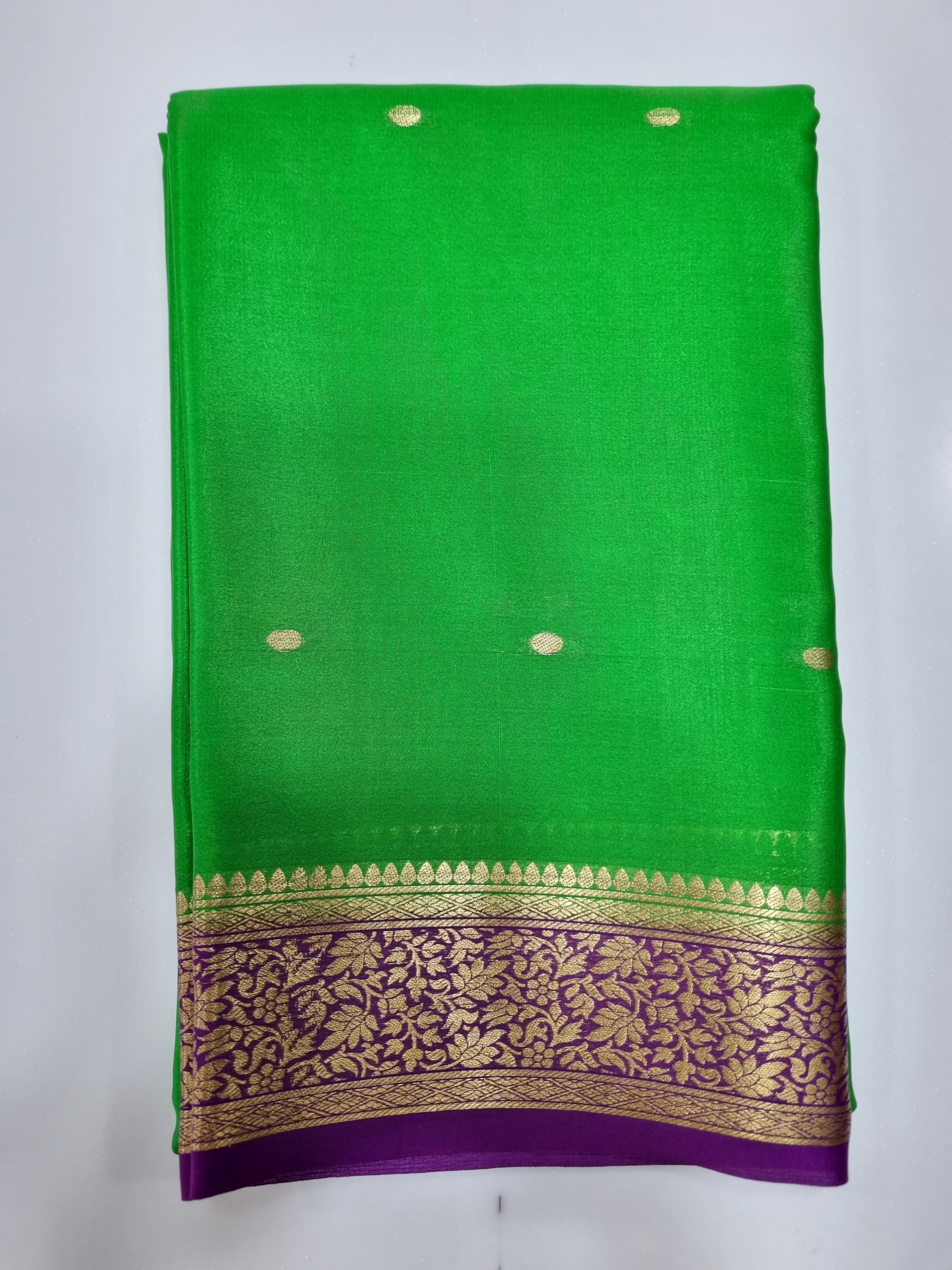 Stunning Look Mysore Silk weaving Saree with Zari Ikkat Woven Pallu with  Embroidered Jal Cut work AllOver -Style Array