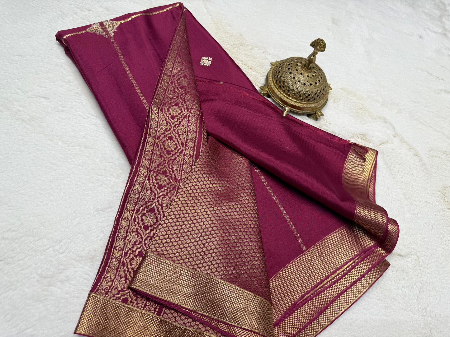 Pure Mysore Silk Traditional Saree