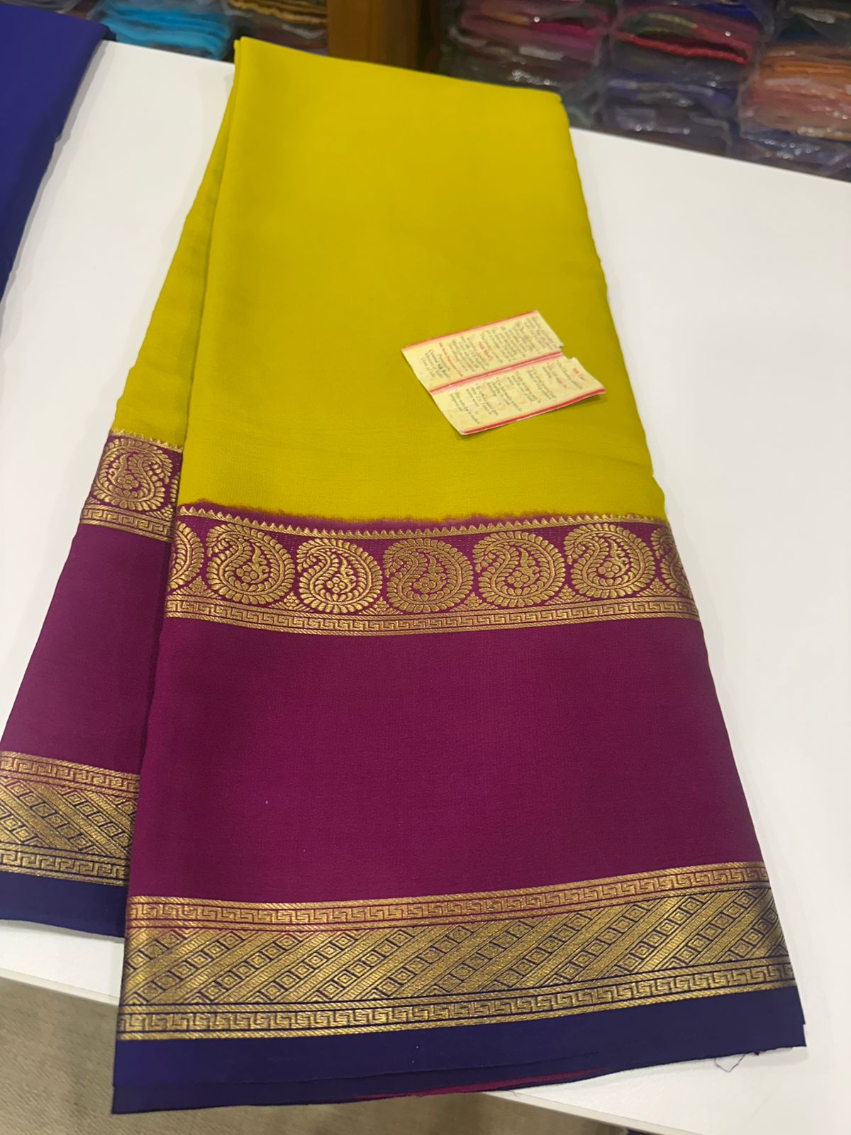 3 Color Combination Authentic Pure Mysore Silk Saree