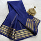 Pure Mysore Crepe Silk Traditional Wedding Saree