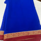 Pure Mysore Silk Real Gold and Silver Zari Work Saree