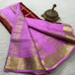 Pure Mysore Silk Checks and Sahara Pattern Saree