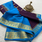 Pure Mysore Silk Checks and Sahara Pattern Saree