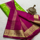 Pure Mysore Silk Checks and Sahara Pattern Saree