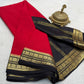Pure Mysore Silk Mango and Chakra Border Saree