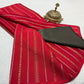 Pure Mysore Silk Half Inch Checked Saree