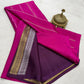 Pure Mysore Silk Half Inch Checked Saree