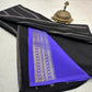 Pure Mysore Silk Half Inch Checked Saree