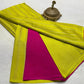 Pure Mysore Silk Half Inch Checked Saree