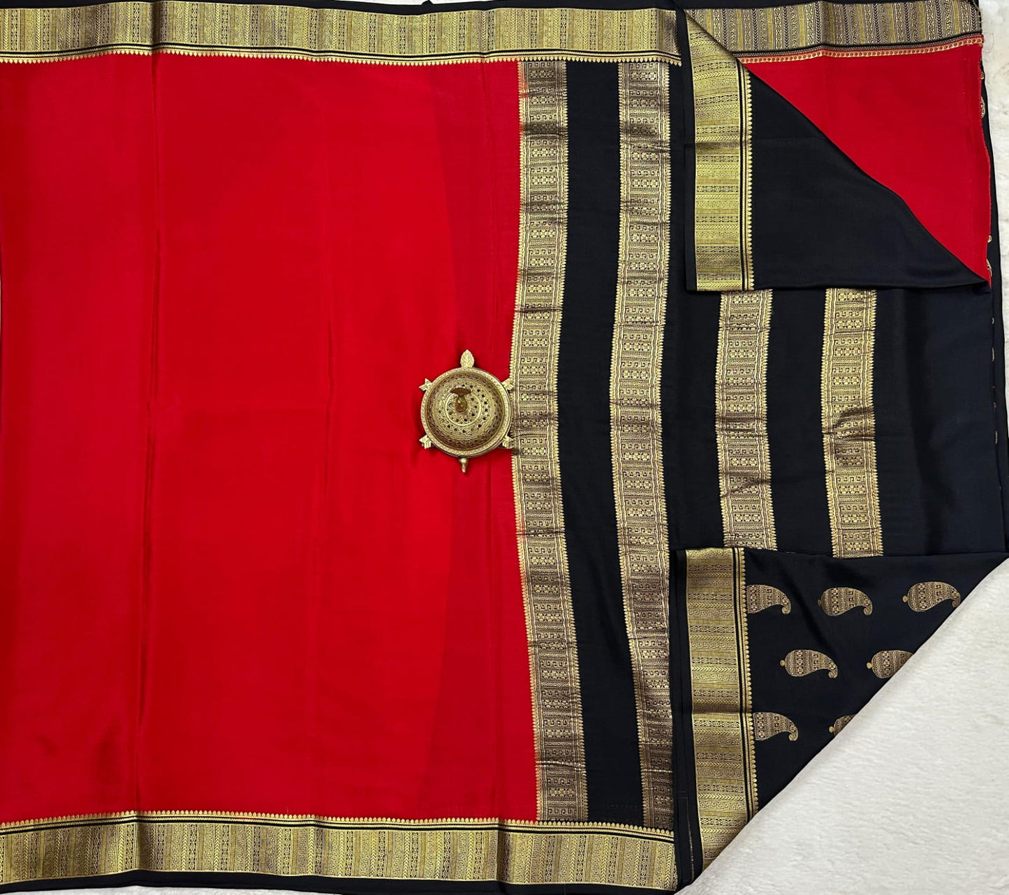 Pure Mysore Silk Traditional Wedding Saree