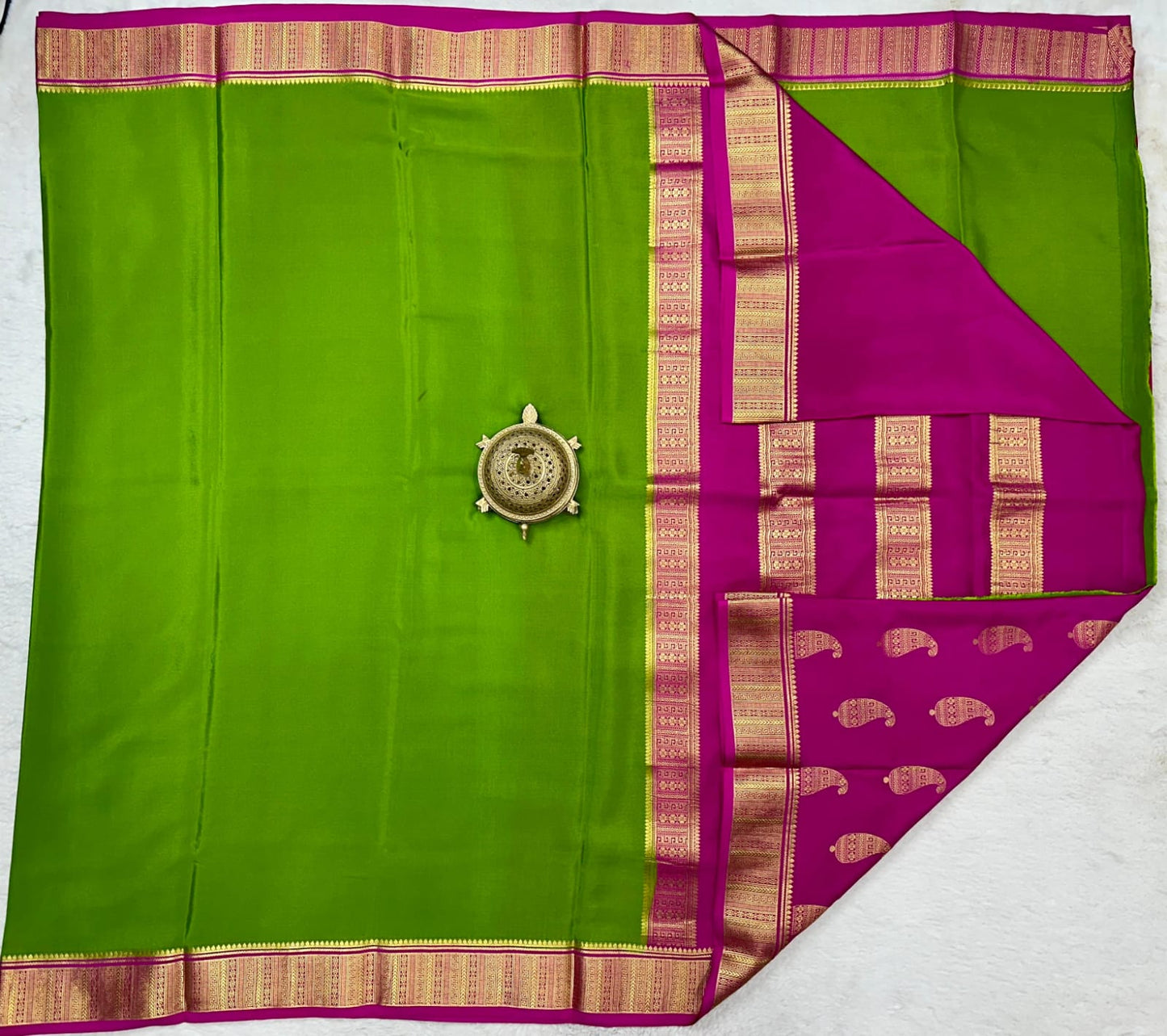 Pure Mysore Silk Traditional Wedding Saree