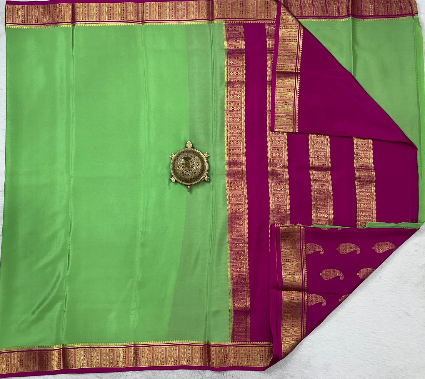 Pure Mysore Silk Traditional Wedding Saree