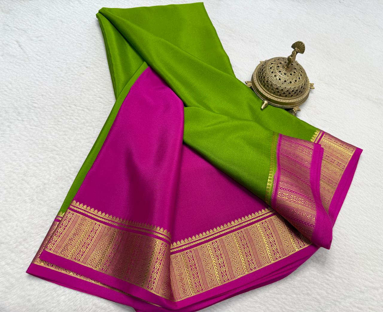 Pure Mysore Silk Traditional Wedding Saree