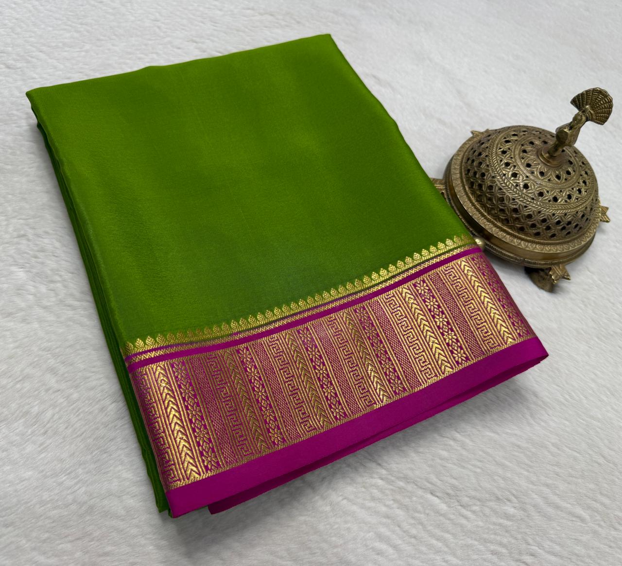 Pure Mysore Silk Traditional Wedding Saree