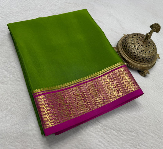 Pure Mysore Silk Traditional Wedding Saree