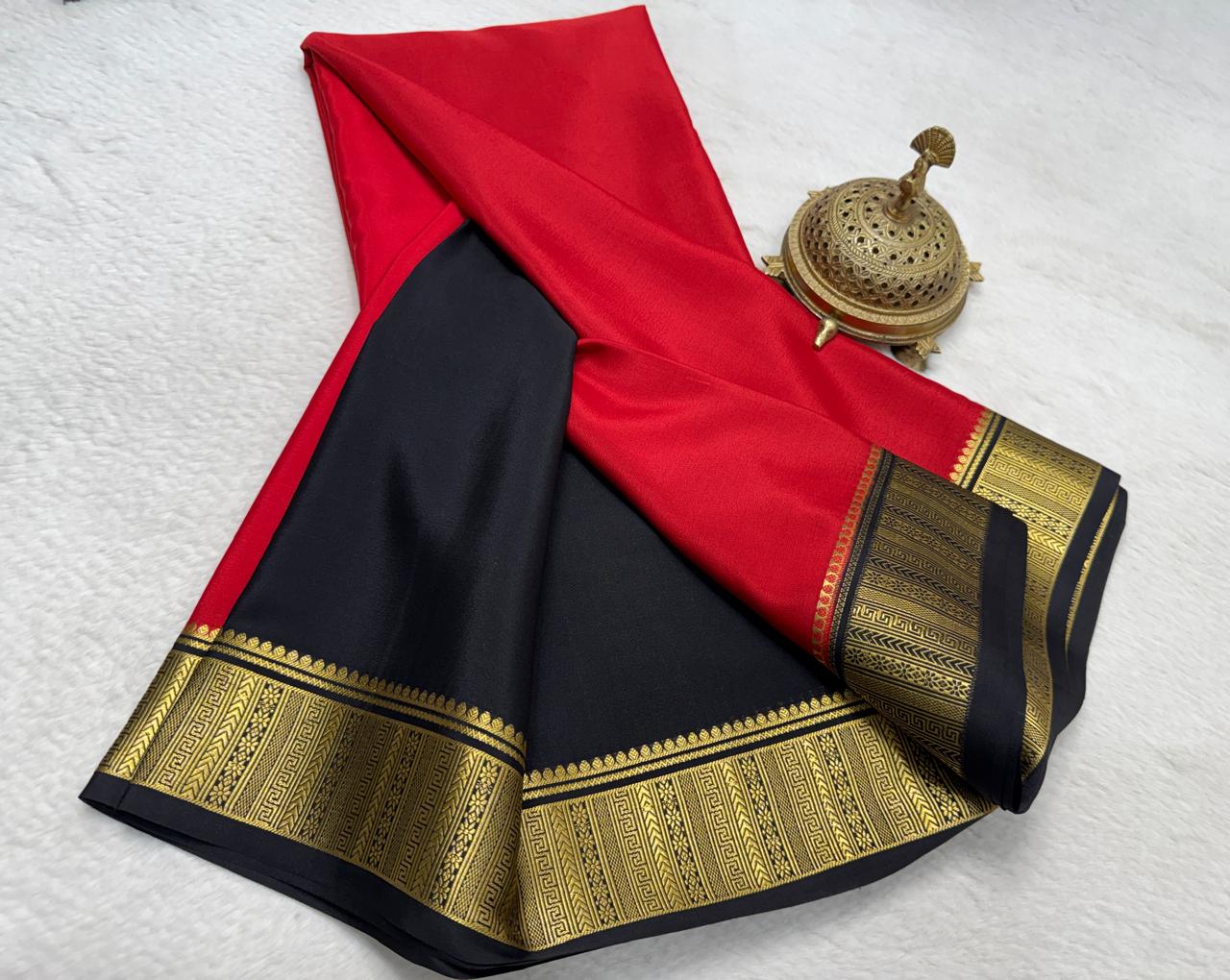 Pure Mysore Silk Traditional Wedding Saree