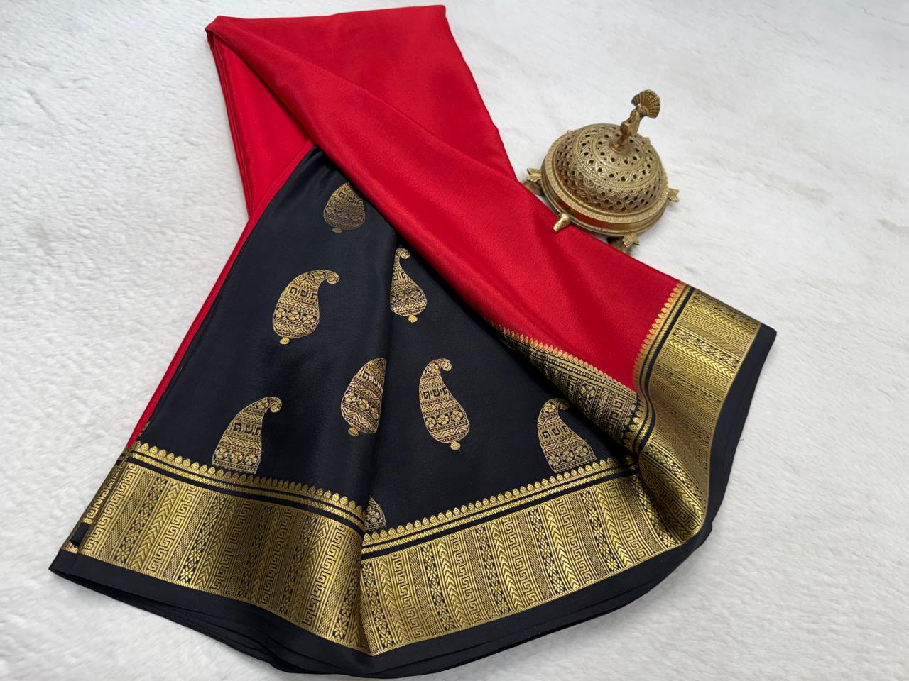 Pure Mysore Silk Traditional Wedding Saree