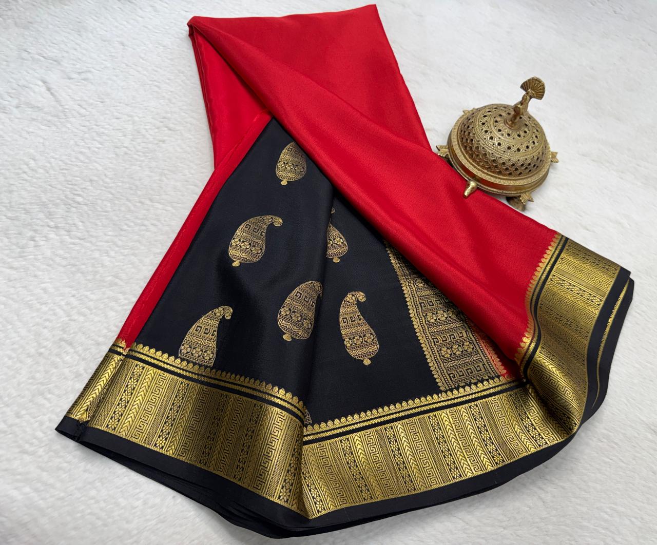 Pure Mysore Silk Traditional Wedding Saree