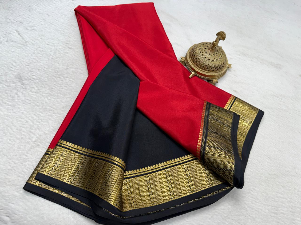 Pure Mysore Silk Traditional Wedding Saree