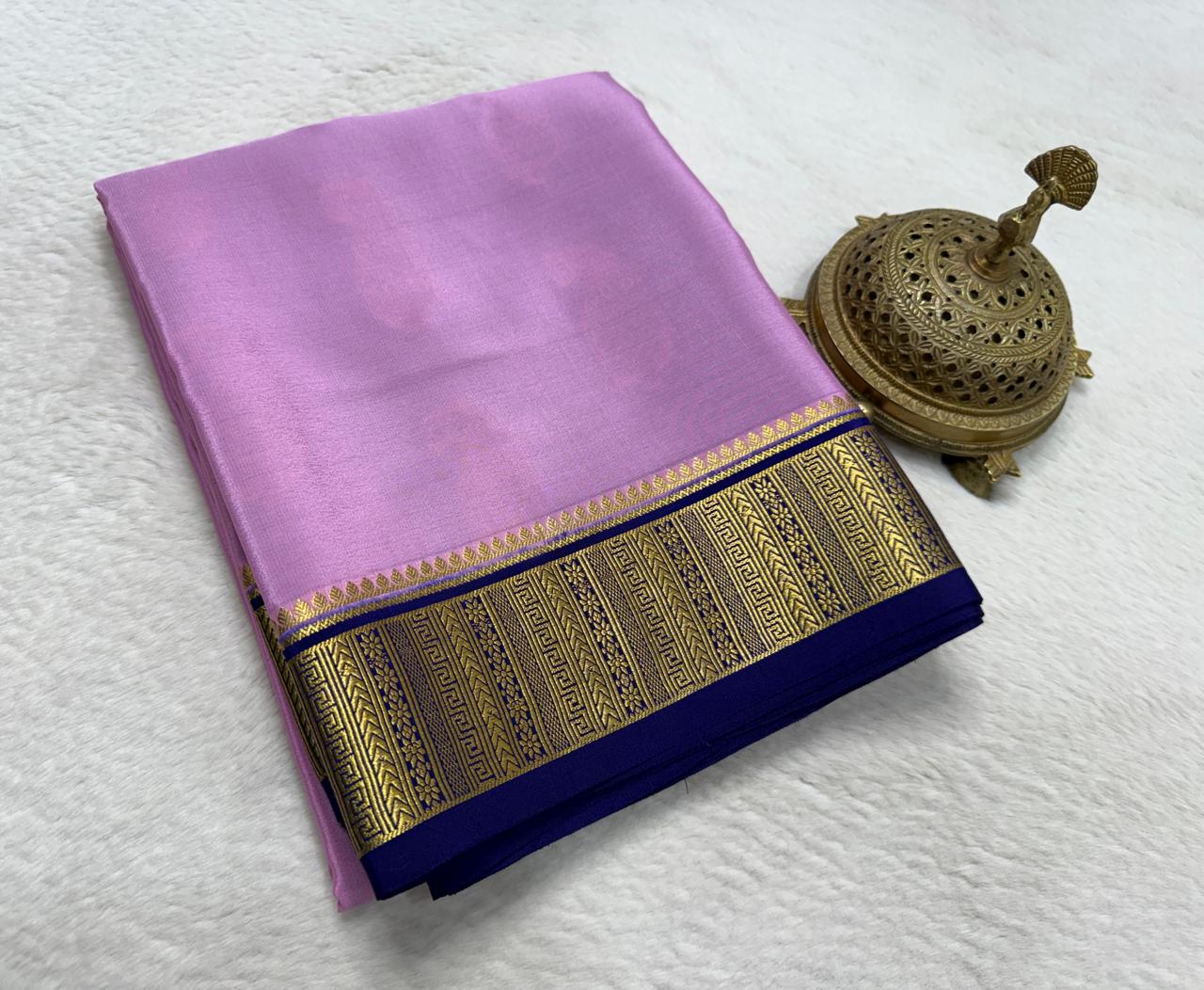 Pure Mysore Silk Traditional Wedding Saree