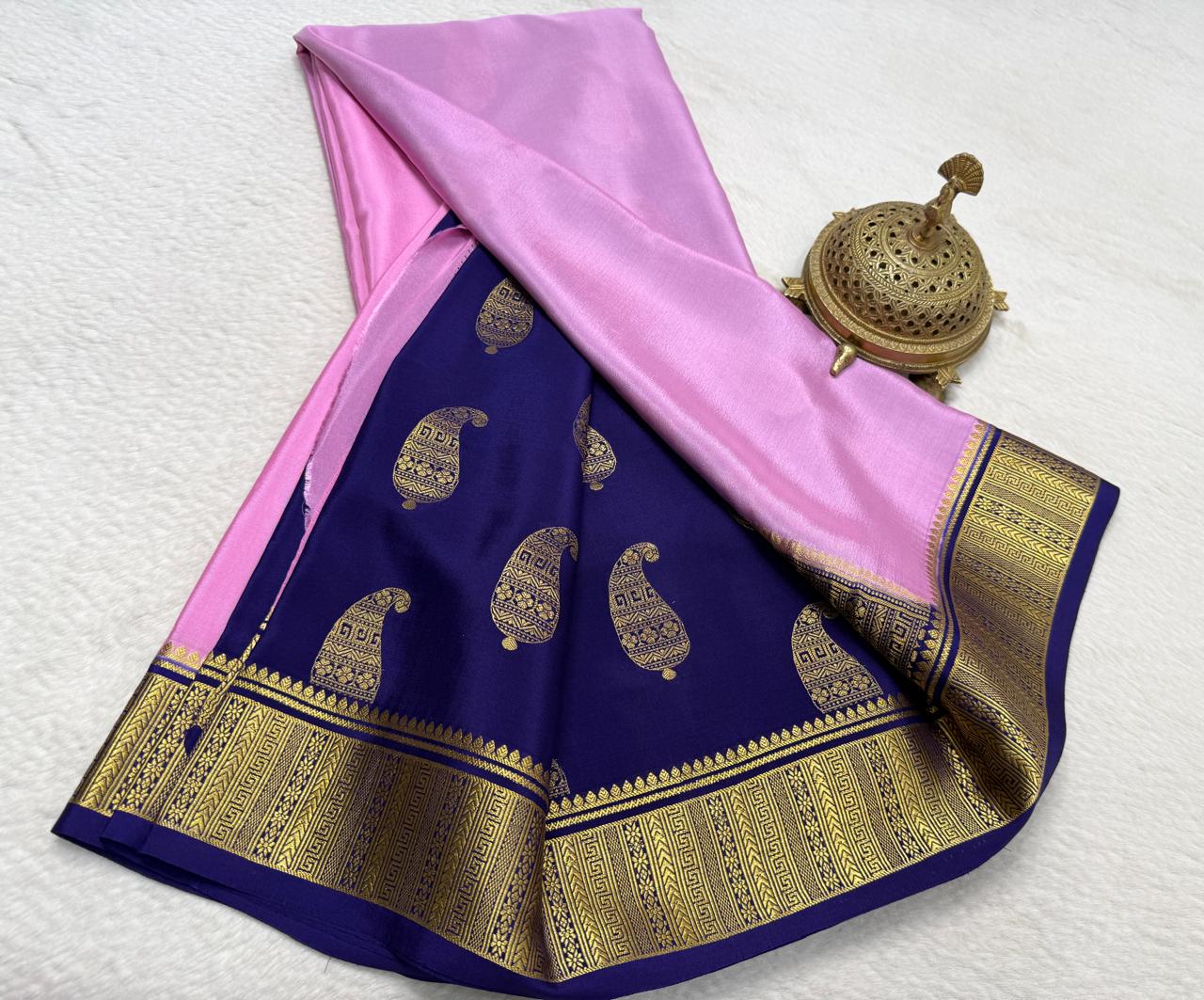 Pure Mysore Silk Traditional Wedding Saree