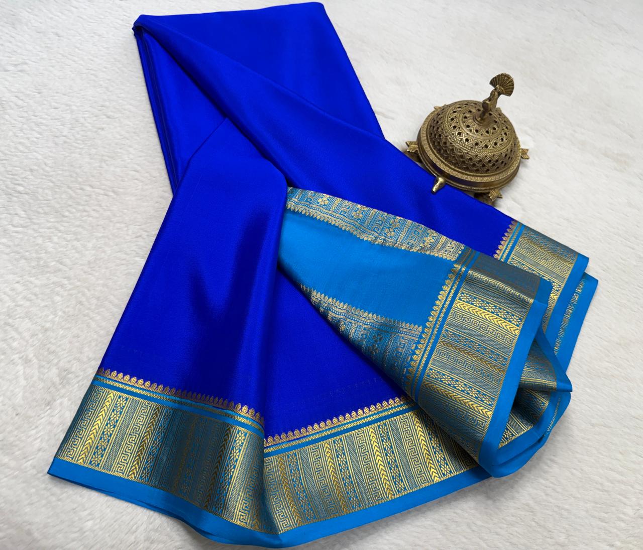 Pure Mysore Silk Traditional Wedding Saree