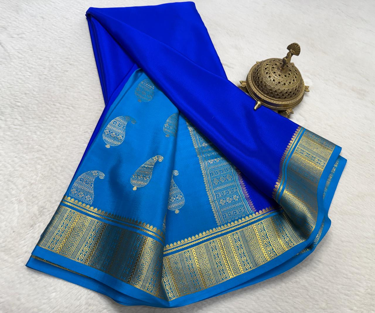 Pure Mysore Silk Traditional Wedding Saree