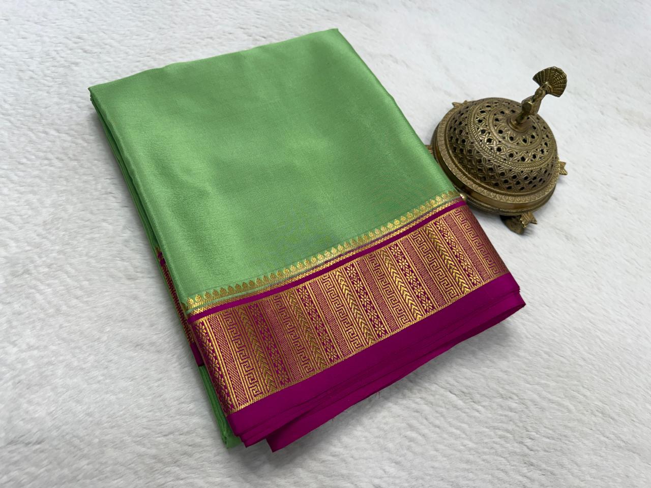 Pure Mysore Silk Traditional Wedding Saree