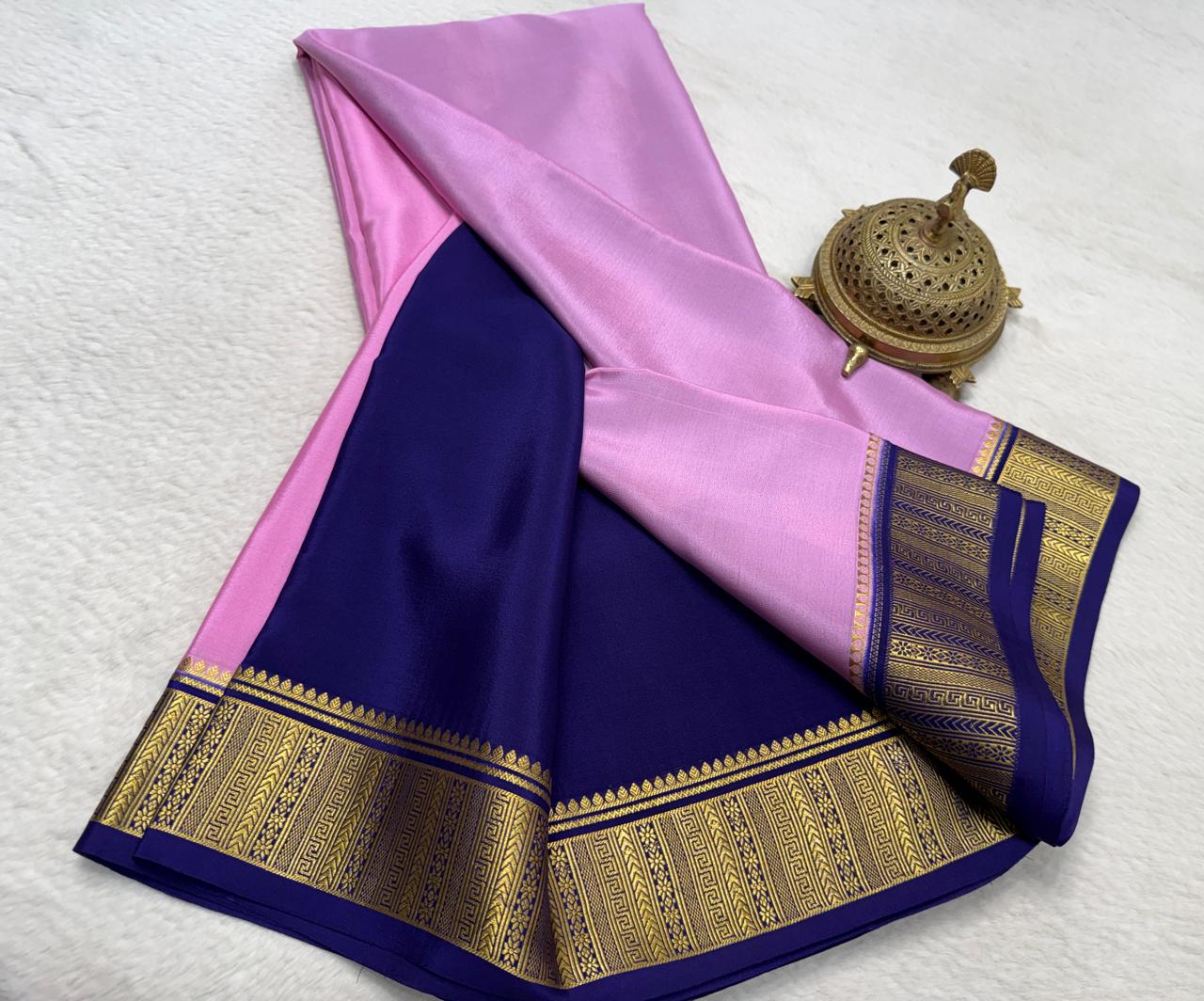 Pure Mysore Silk Traditional Wedding Saree
