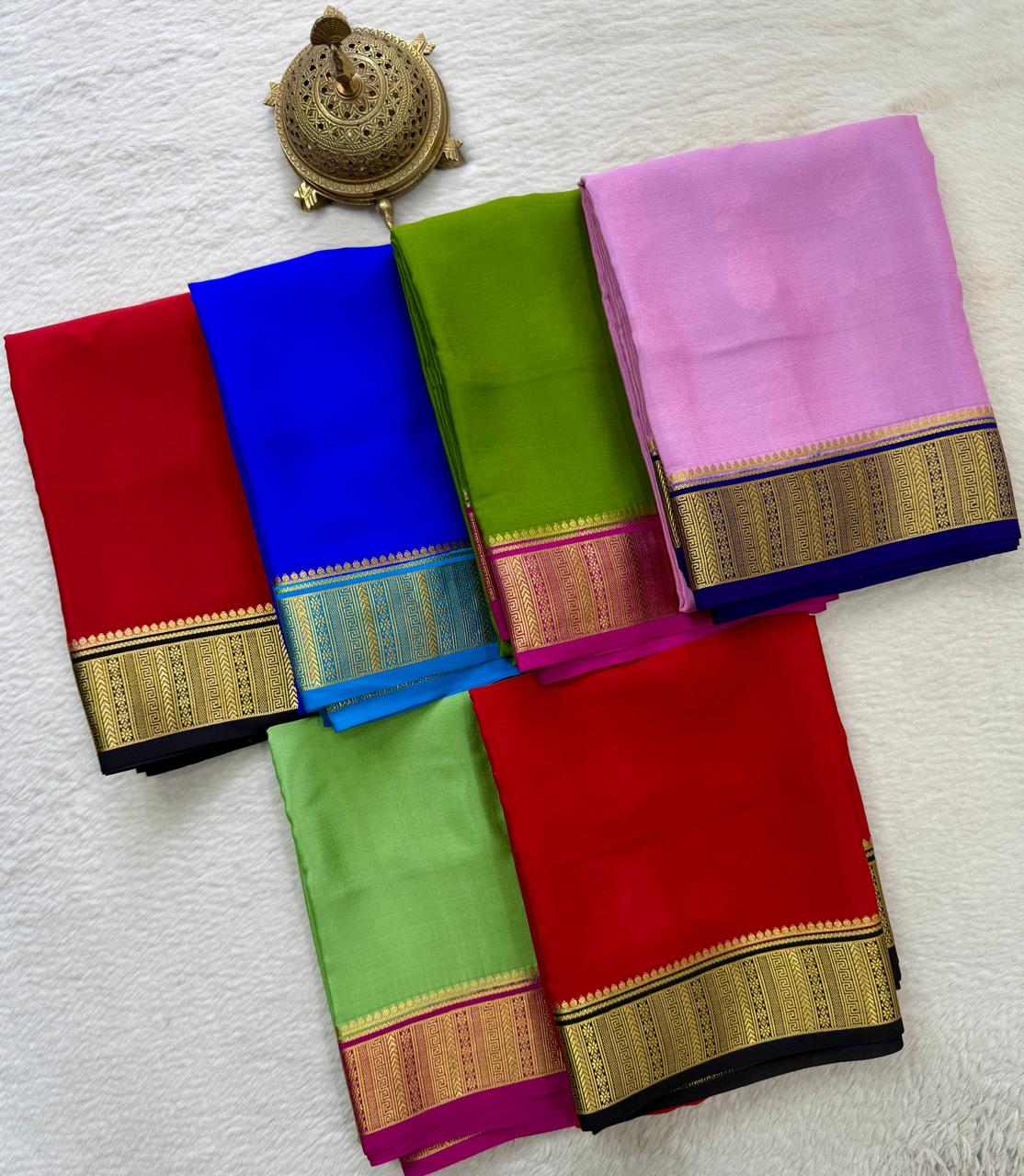 Pure Mysore Silk Traditional Wedding Saree