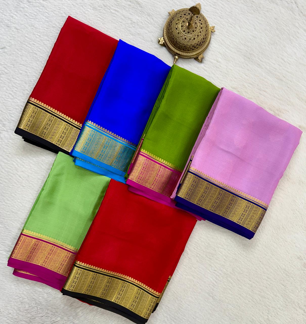 Pure Mysore Silk Traditional Wedding Saree