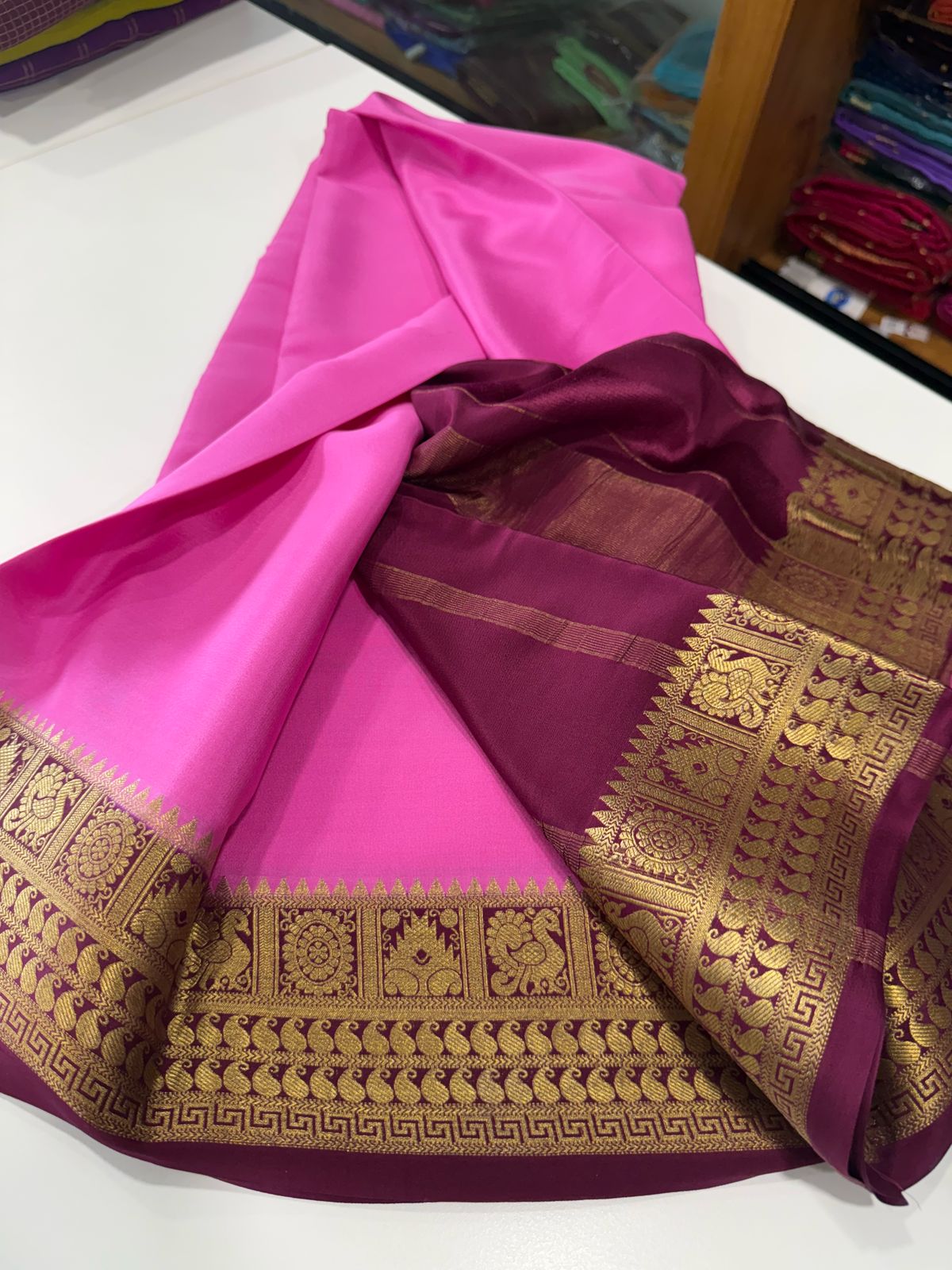 Pure Mysore Silk Digital Printed Saree