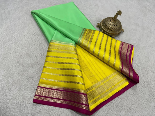 Pure Mysore Silk Plain Saree