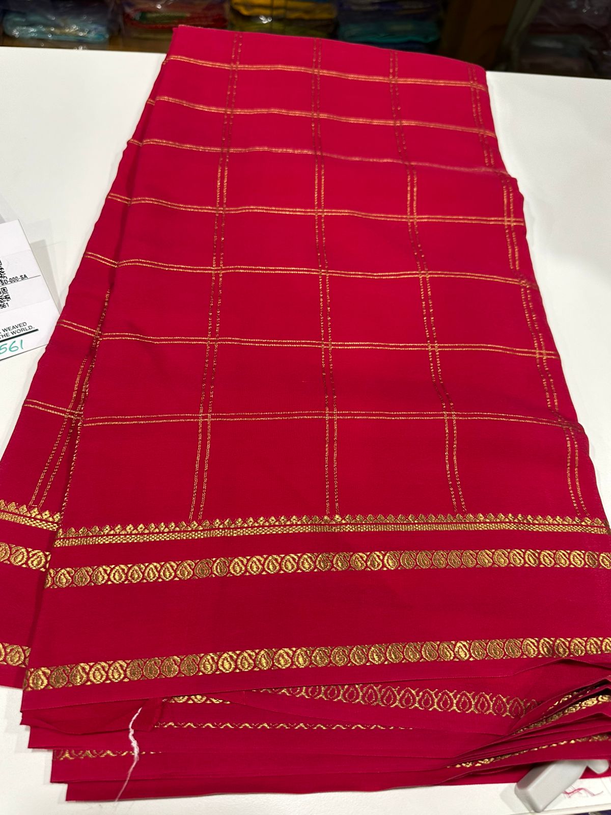 Pure Mysore Silk Saree With Pure Real Gold and Real Silver Zari Work