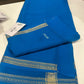 Pure zari mysore silk gold and silver zari saree