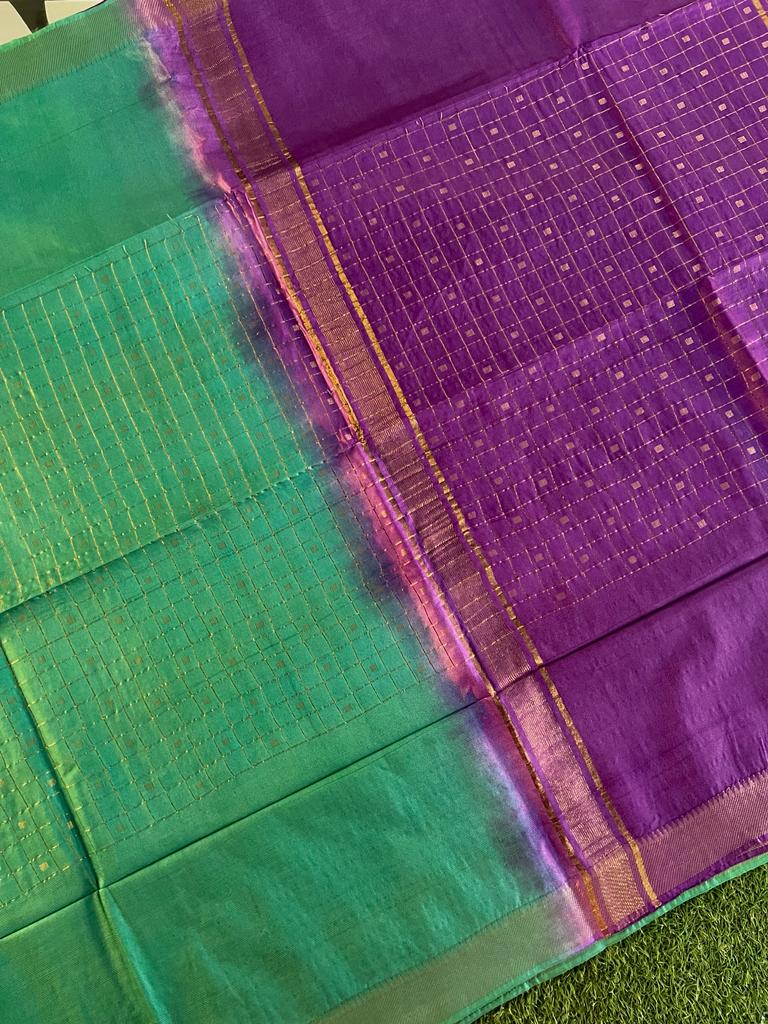 Buy OmenSilks Women Process Cyan Tussar Ghicha Silk Bhagalpuri Handloom  Saree Online at Best Prices in India - JioMart.